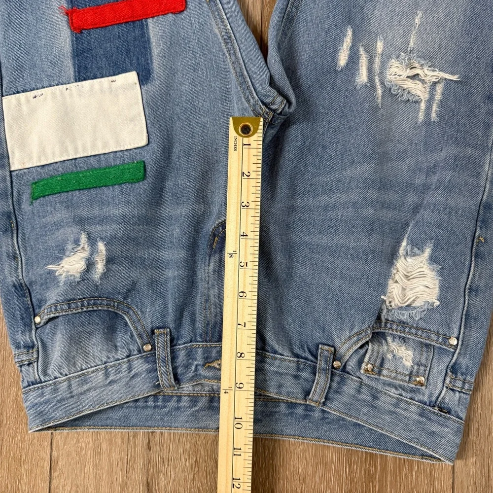 Selvage Denim Custom Patchwork Straight Leg Jeans - Picture 11 of 11